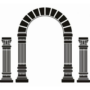 Rienda Libre Graphics - Decomural Greek Columns Ancient Greece Ws-17878