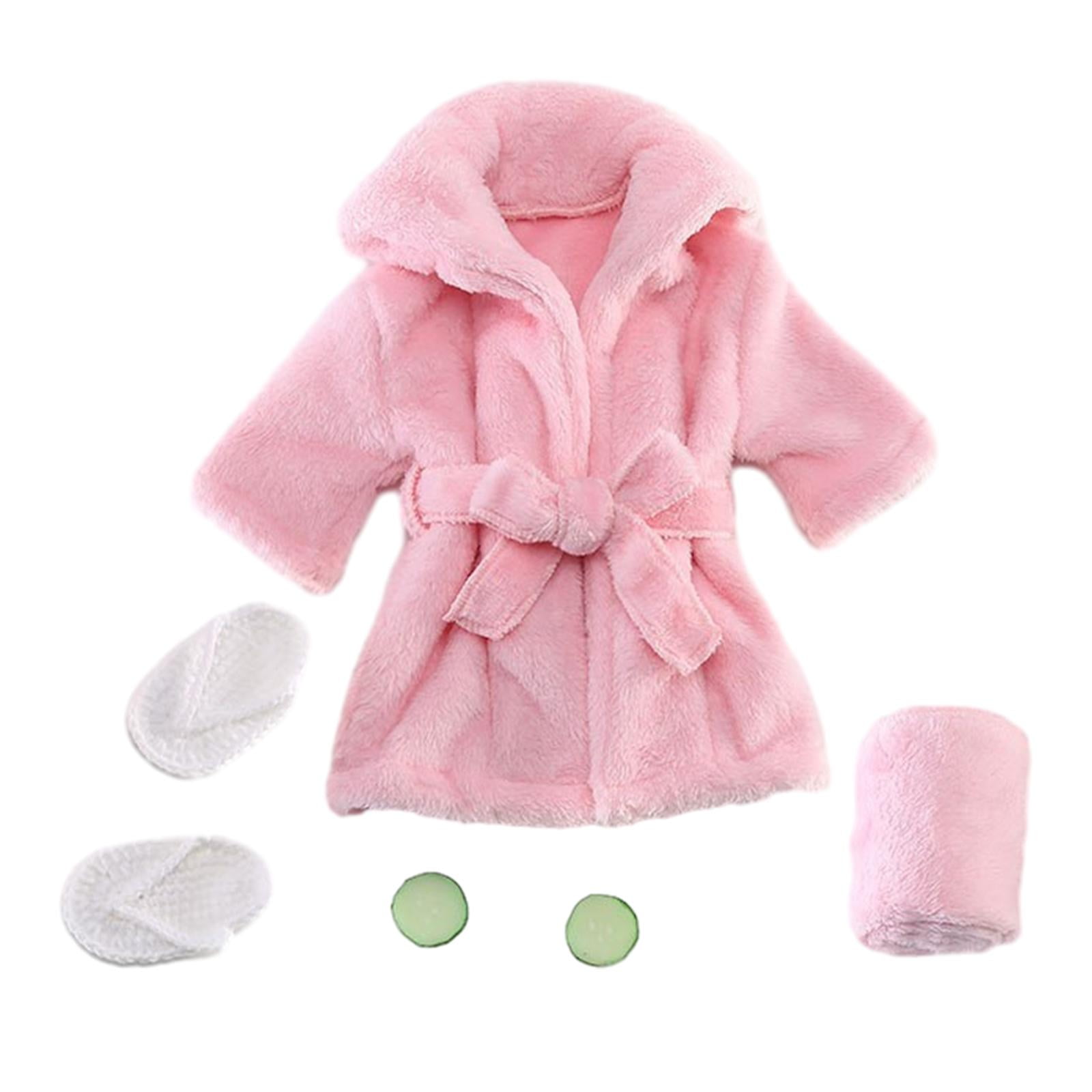 Bothyi - Accesorios De Fotografía Para Recién Nacidos, Albornoz, Disfraz Para Recién Nacido, Bata De Bebé Para Niños Pequeños, Color Rosa
