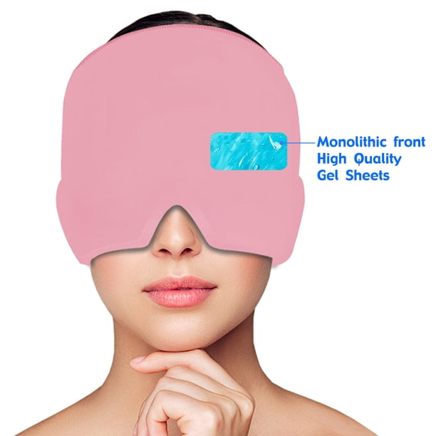 Gel Hot Cold Therapy Headache Migraine Relief Cap For Chemo,Sinus,Neck Wearable Therapy Wrap Stress Pressure Pain Relief Massage