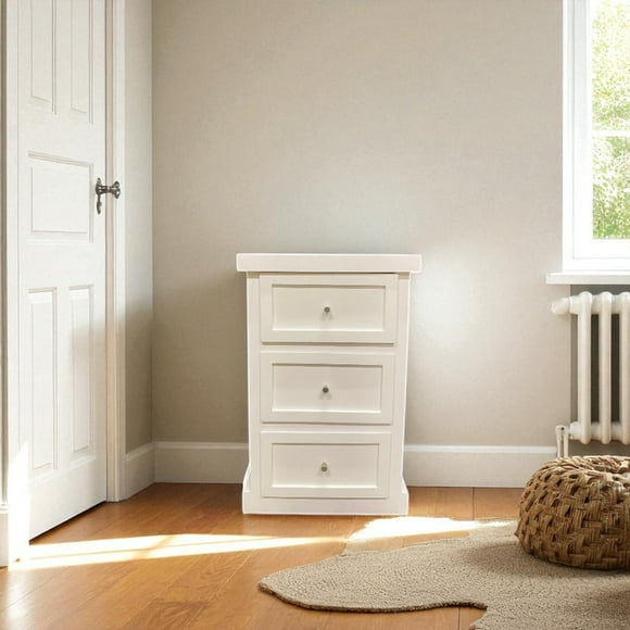 Velador 3 de madera cajones Malmo