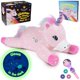 thumbnail image 1 of Set de peluche SNUGSHINE con forma de unicornio que brilla en la oscuridad con libro y linterna, 1 of 7
