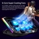 thumbnail image 2 of Almohadilla de refrigeración para portátil ICE COOREL Gaming de 15 a 17,3 pulgadas con 6 ventiladores RGB, 2 of 8