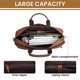 thumbnail image 4 of Maletín Vintage de Cuero Grano Completo Tan de Leather & Latch, 4 of 6