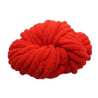 Bothyi - Hilo De Chenilla Grueso, Fibras Acrílicas Gigantes Lavables Para Manta, Cojín, Color Rojo