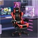 thumbnail image 5 of Silla Gamer Gx2000 Reclinable Profesional Con Reposapiés-rojo, 5 of 8