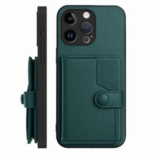 Foxdock Funda Para Iphone 15 Pro Max Con Bloqueo Rfid - Diseño Elegante Con Cierre De Botón
