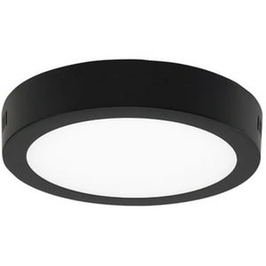 Westinghouse - Panel Led Circular 12W Luz Cálida Sobrepuesto Negro