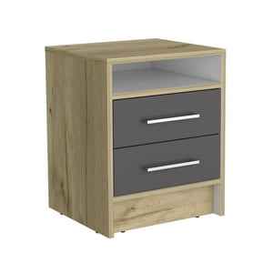 Fmfurniture - Velador 2 Cajones Fm-019B - Beige