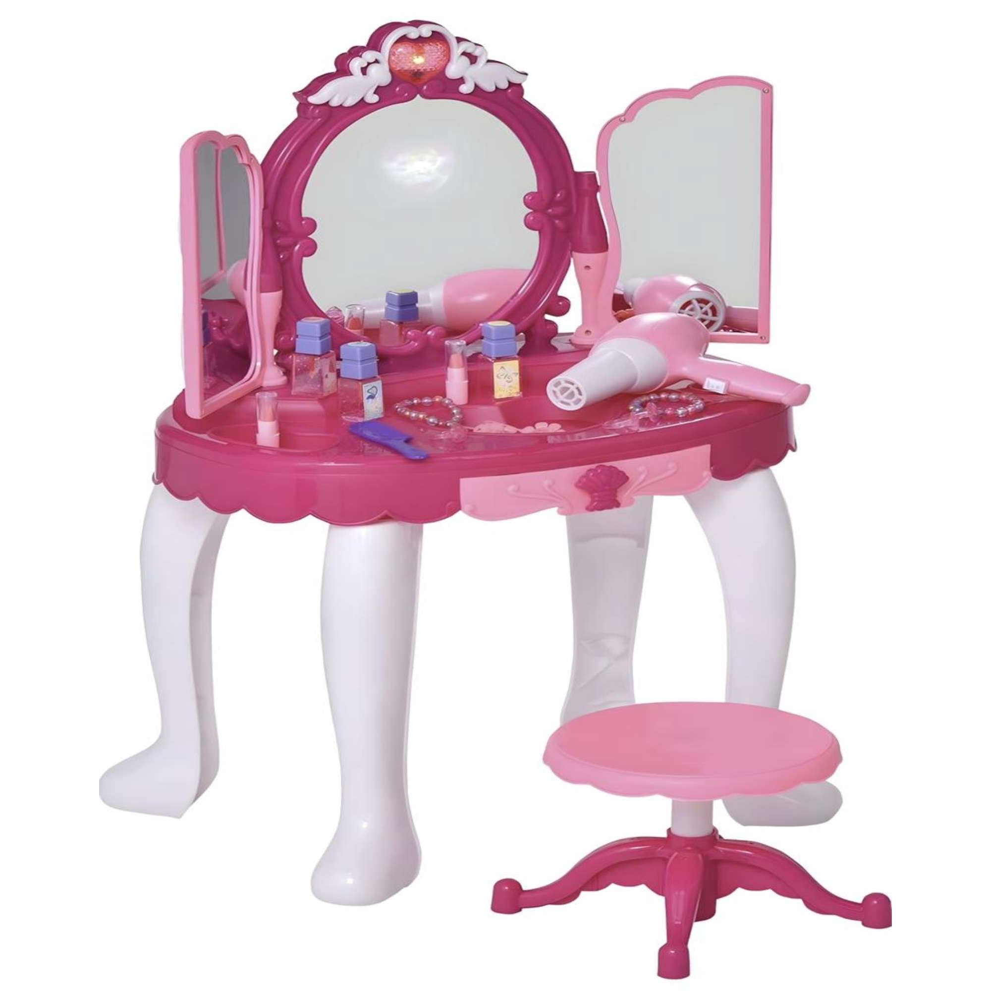 Mymhogar - Juego Set Peinadora De Belleza Espejo Mágico Infantil