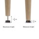 thumbnail image 4 of Niveladores ajustables para muebles HUAYY, paquete de 24, color café, 4 of 6