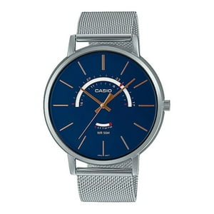 Reloj Analogo Plateado Casio Mtp-B105M-2Av