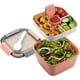 thumbnail image 1 of Recipiente Para Ensalada Para Llevar, 1,48 M (52 Oz) Con 3 Compartimentos, Ideal Para Aderezos Y Refrigerios, Para Hombres Y Mujeres., 1 of 7