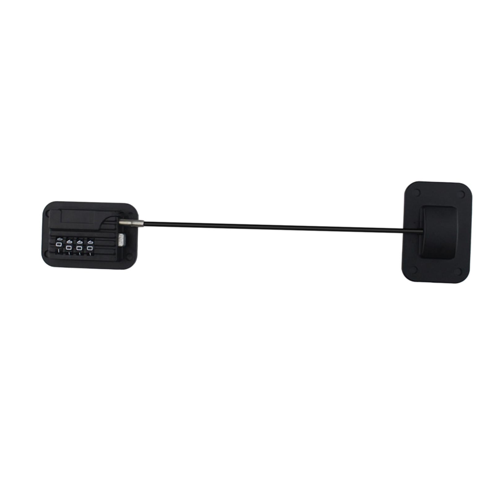 Magideal - Combinación De Cerradura De Refrigerador Codificada, Niños De Nevera, Cerraduras De Ventana De Gabinete Para Niños, Cerradura Con Fuerte , Negro