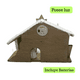 thumbnail image 4 of Pesebre Nacimiento Navideño Madera 22x8x16 cm Blanco Navidad 2025, 4 of 5