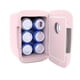 thumbnail image 3 of Mini refrigerador personal Frigidaire rosa de 4 L con Bluetooth, 3 of 7