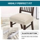 thumbnail image 4 of Xiao Hua Funda de Asiento para Silla de Comedor Marrón Oscuro -2 Piezas, Respaldo Abierto Elástico en 4 Direcciones, Bolsillo Deslizante Transpirable, Adecuada para Protección de Cocina y Comedor, 4 of 5