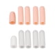 thumbnail image 1 of 10Pcs Protectores De Pulgar Férula Gel Mangas Para Dedos Tapas Cubierta De Piel + Blanco, 1 of 5