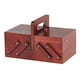 thumbnail image 2 of Caja De Costura Plegable Agujas Tijeras De Hilo Coser Cesta Cajas De Joyería Rojo, 2 of 3