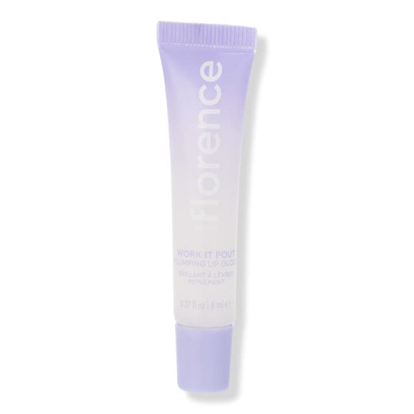 Brillo de labios voluminizador Florence de Mills Work It Pout Pink Wink