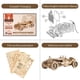 thumbnail image 4 of Puzzle de madera 3D ROKR Mechanical Car Model Grand Prix 1:16, 4 of 6