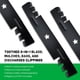 thumbnail image 4 of Cuchillas para cortacésped Grasscool 122 cm Mulching - Pack de 3, 4 of 9