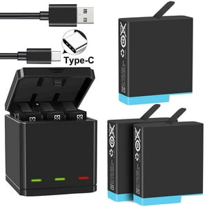 Genérico - Kit Cargador Triple + 3 Baterías Gopro 5, 6, 7 Alternativa