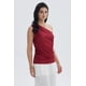 thumbnail image 2 of Polera Mujer Asimétrico Rojo Oscuro, 2 of 4
