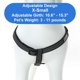 thumbnail image 3 of Arnés para perros Step-in Pawtitas reflectante ajustable negro XS, 3 of 7
