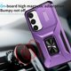 thumbnail image 3 of Funda Armada para Samsung Galaxy S24 con Tapa Deslizante y Soporte Magnético Giratorio Morado, 3 of 5