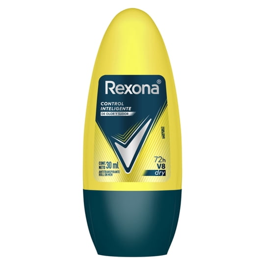 Desodorante Roll-on Rexona V8 Dry 72h Hombre