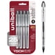 thumbnail image 1 of Bolígrafos Uni-Ball Vision Elite Bold Point negros, paquete de 4, 1 of 9