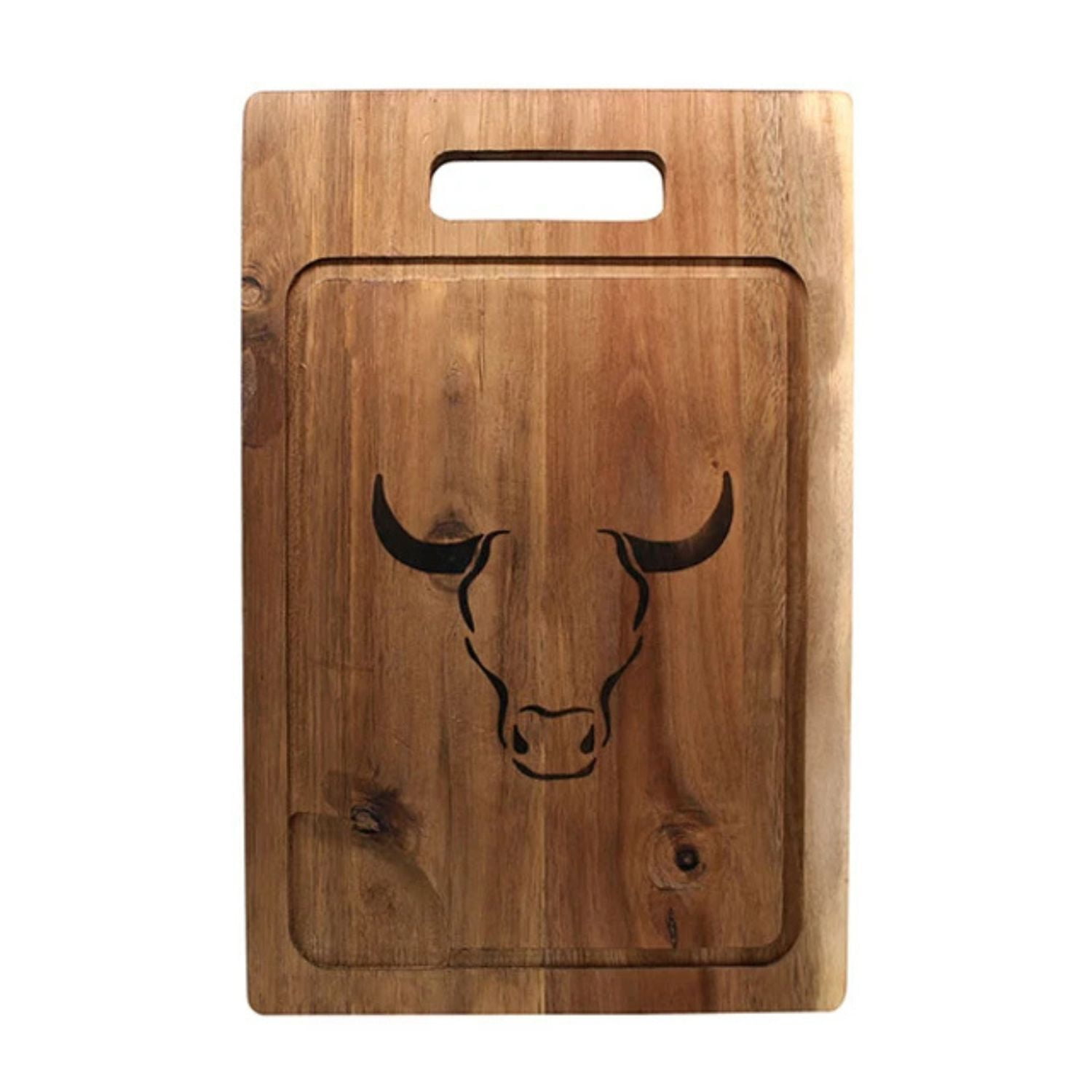 Tabla Cortar Acacia De 33x20x1cm Mango Parrilla Wayu