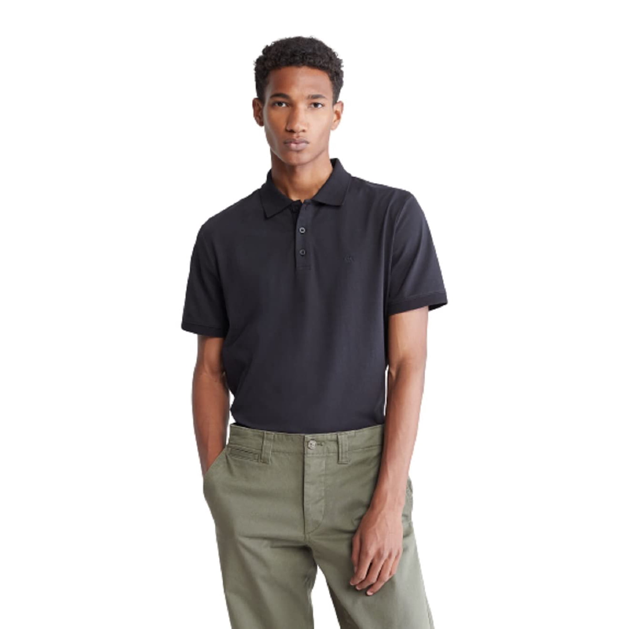 Polo Calvin Klein De Algodón Liso Con Logotipo Con Monograma Para Hombre