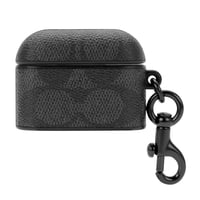 Funda Coach Signature Airpods Pro Lona Carbón