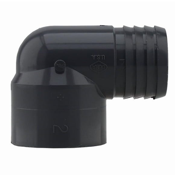Codo de 90 grados Boshart Industries UPVCFE-20 PVC 2x2 pulgadas