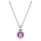 thumbnail image 4 of Colgante de cristal rosa con piedra natal de febrero de Swarovski, 4 of 6