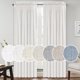 thumbnail image 1 of Juego de cortinas PrinceDeco de lino con 2 paneles, 132 x 213 cm, color blanco roto, 1 of 8