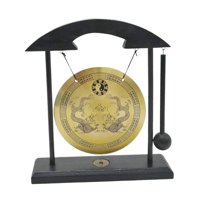 Bothyi - Mini Gong Latón Gong Gong Adorno Oficina Escritorio Decoración Hogar Estilo B