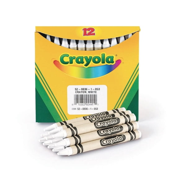 Crayones Crayola Blancos Paquete de 12 Tamaño Regular