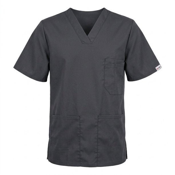 Delantal hombre tela poplin - Gris. Art. 653