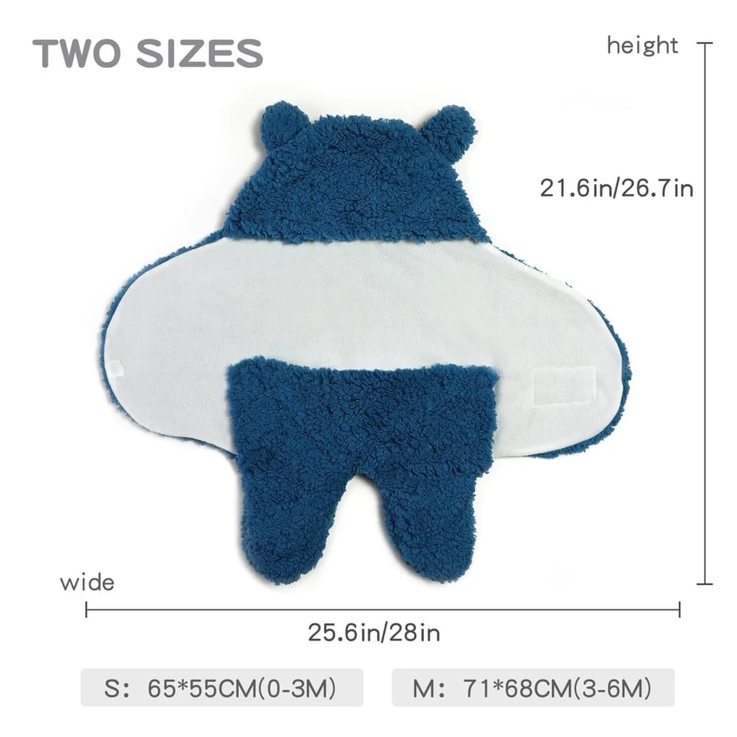 Clickdescuento - Saco De Bebe Para Dormir Polar Blanco Azul S