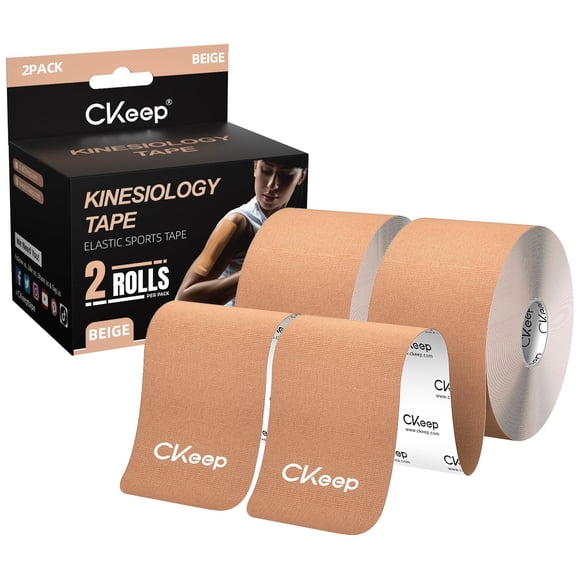 Cinta Kinesiológica 2 Rollos 5 Cm X 4 9 M Beige