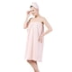 thumbnail image 2 of Conjunto de bata de spa para mujer, toalla de baño de microfibra suave, acogedora y absorbente con gorro turbante para secar el cabello., 2 of 5