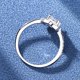thumbnail image 3 of Anillos de Moissanita de Oro Blanco de 18K de 1 Quilate para Mujer Regalo Color D Claridad VVS1 Anillos de Diamante Anillo de Plata Esterlina S925 Joyería Anillos de Compromiso de Moissanita con, 3 of 9
