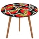 thumbnail image 1 of Uno theme Fitted Round Tablecloths Elastic Edged Table Covers Waterproof Table Cloth For Kitchen Holiday Party Tables Decor 120cm, 1 of 6