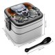 thumbnail image 2 of Payaso Pennywise Fiambrera de Doble Capa, Contenedor de Almuerzo Portátil Apilable, Almacenamiento de Alimentos Hermético a Prueba de Fugas, 1000ml, 2 of 6