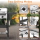 thumbnail image 4 of Parrilla eléctrica de gas propano para barbacoa de 2 quemadores con sartén, 4 of 6