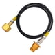 thumbnail image 5 of Adaptador de CO2 Conector rápido 1,5 M, Conector directo, Manguera adaptadora de recarga de cilindro de CO2 de aleación de aluminio de tubo negro fino oro, 5 of 5