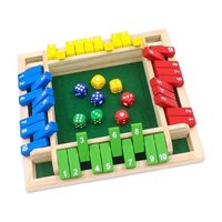 Bothyi - Cierra La Caja Con 8 Dados, Juego De Dados Navideños Para Beber De Mesa De Madera Hecho A Mano