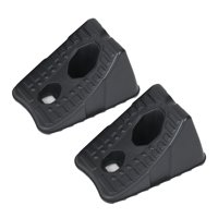 Magideal - 2 Piezas De Cuñas Para Ruedas, Cuñas De Goma Para Ruedas De Repuesto, Montaje Profesional, Tapón Para Neumáticos, Universal Para Remolque, Rv, Camión 22X15X12.5Cm Negro